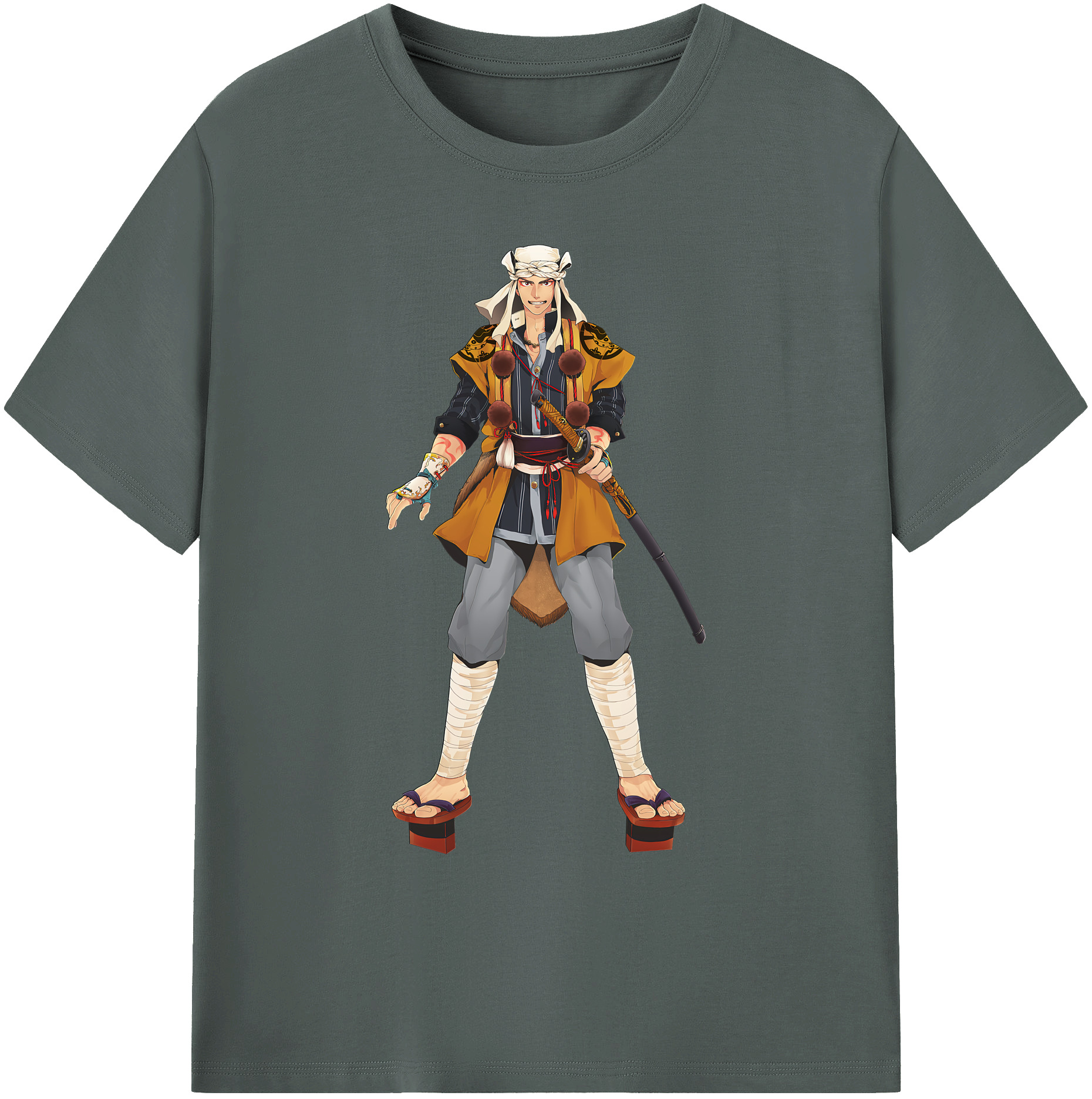 （画像用） 刀剣乱舞 Touken Ranbu 綿100％ メンズ半袖Tシャツ｜肌触りやわらか＆通気性